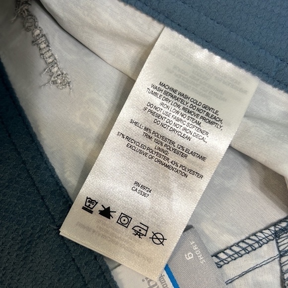 NWT Columbia Drainmaker Swim Board Shorts Aqua Windy Waters Print size 6 - Picture 13 of 16